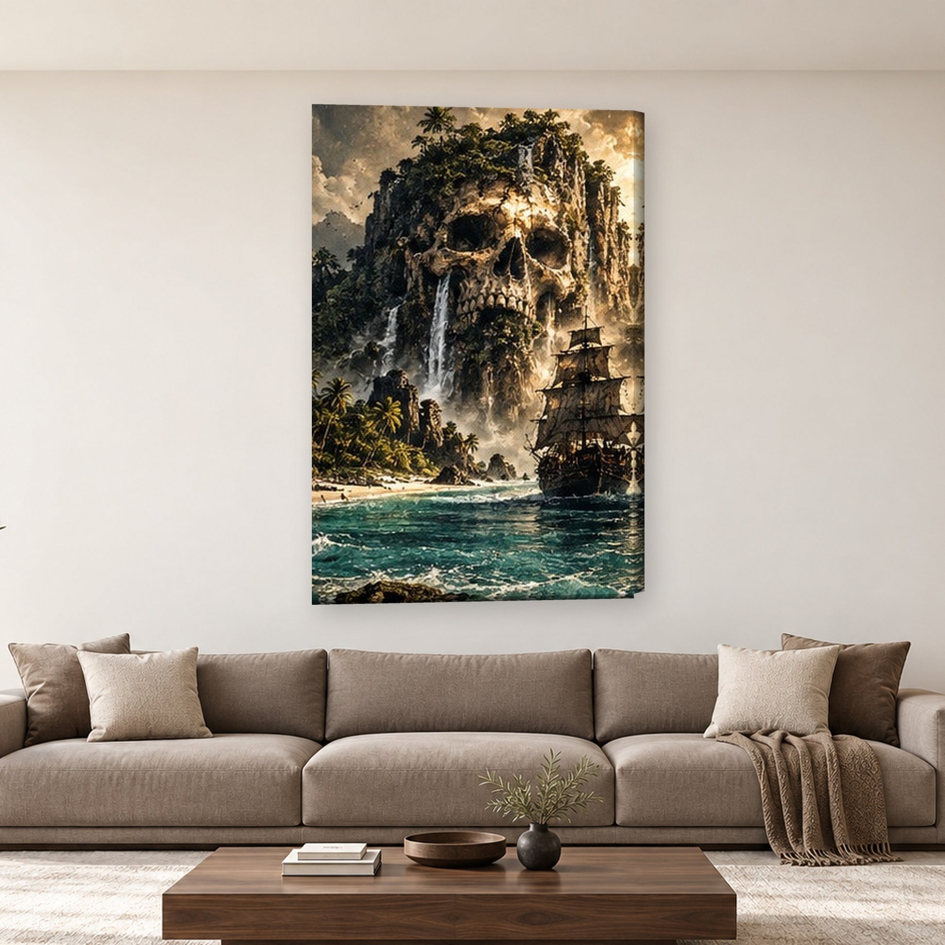 Tablou decorativ - Insula craniului pe perete, in camera - Zibo.ro
