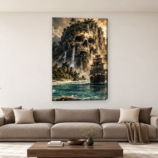 Tablou decorativ - Insula craniului pe perete, in camera - Zibo.ro