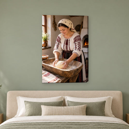 Tablou decorativ - La fantana pe perete, in camera - Zibo.ro