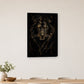 Tablou decorativ - Leul de Obsidian pe perete, in camera - Zibo.ro