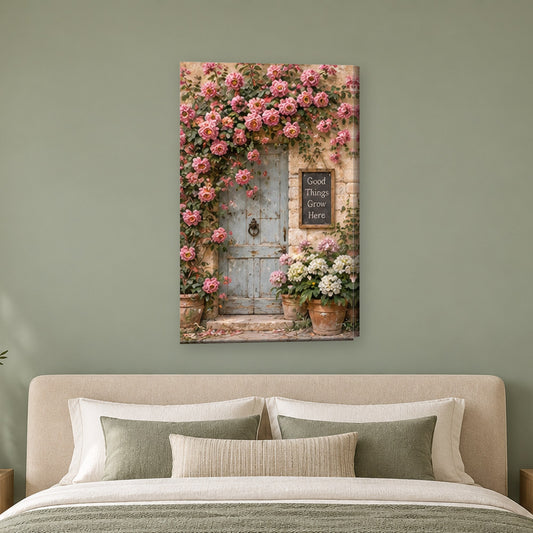Tablou decorativ - Lucruri bune cresc aici pe perete, in camera - Zibo.ro