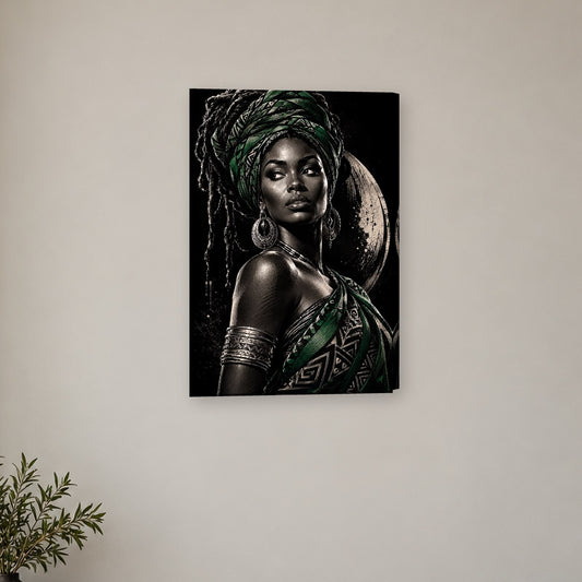 Tablou decorativ - Luna africana pe perete, in camera - Zibo.ro