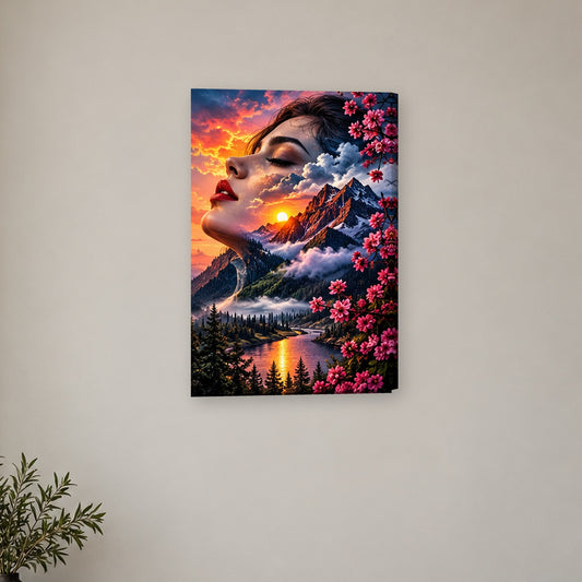 Tablou decorativ - Muntele Inflorit pe perete, in camera - Zibo.ro