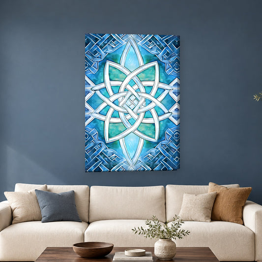 Tablou decorativ - Nod celtic pe perete, in camera - Zibo.ro