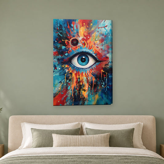 Tablou decorativ - Ochiul cosmic pe perete, in camera - Zibo.ro