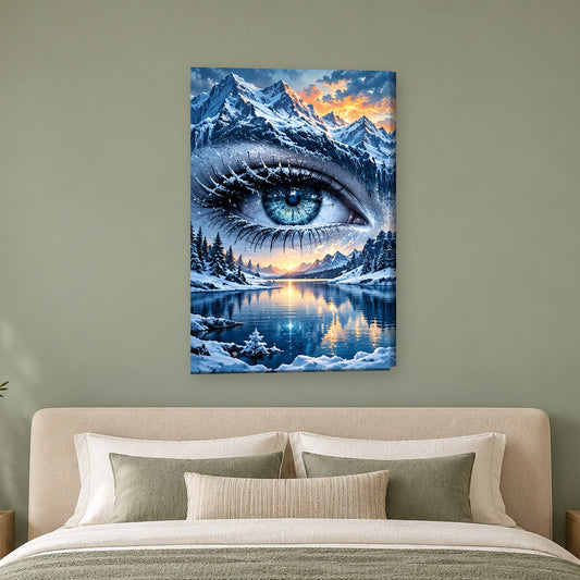 Tablou decorativ - Ochiul Crestelor Albe pe perete, in camera - Zibo.ro