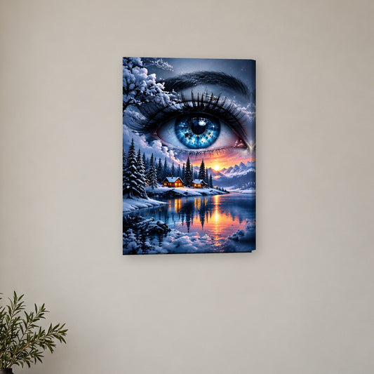 Tablou decorativ - Ochiul de Gheata pe perete, in camera - Zibo.ro