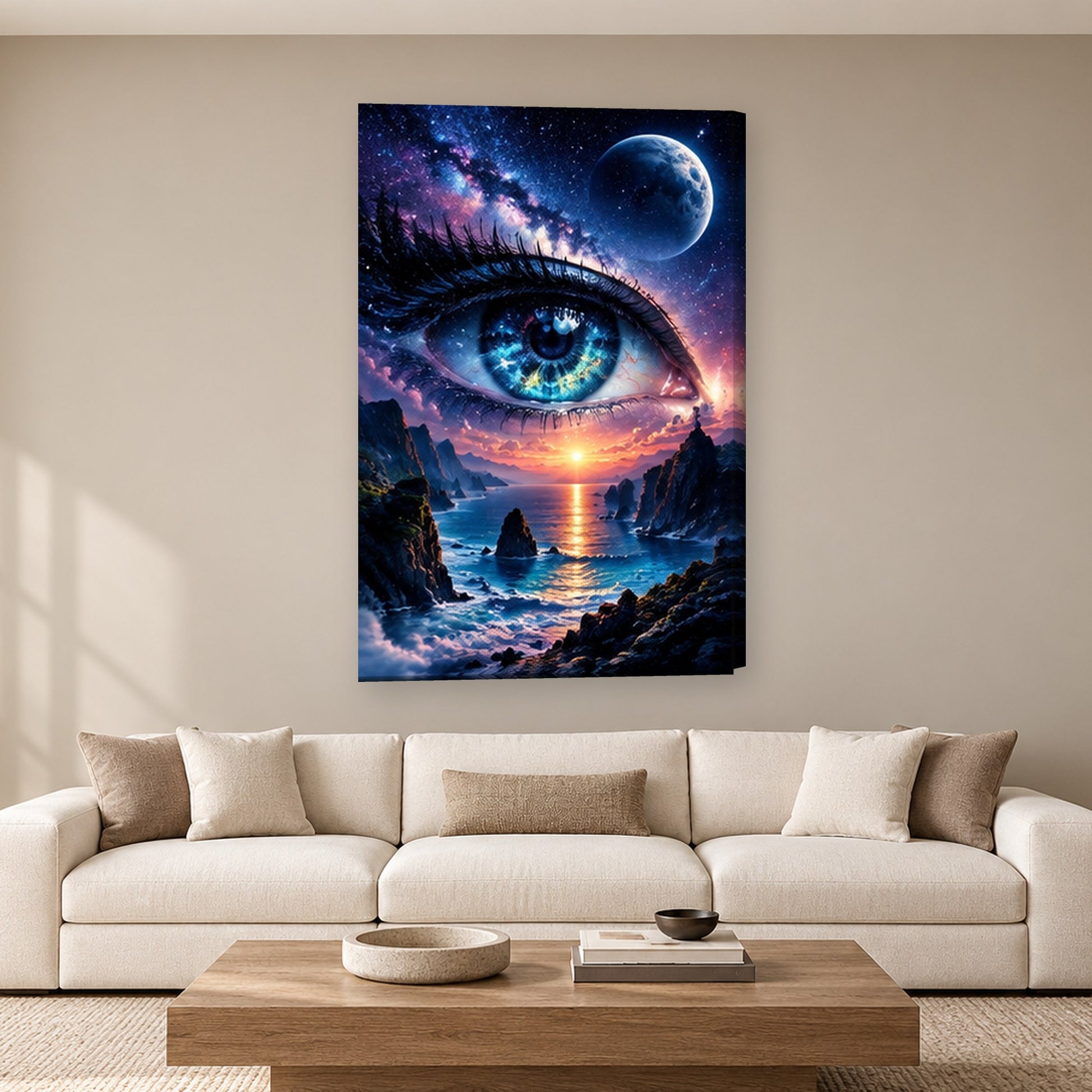 Tablou decorativ - Ochiul Galaxiei pe perete, in camera - Zibo.ro