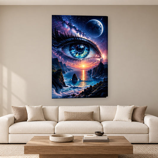 Tablou decorativ - Ochiul Galaxiei pe perete, in camera - Zibo.ro