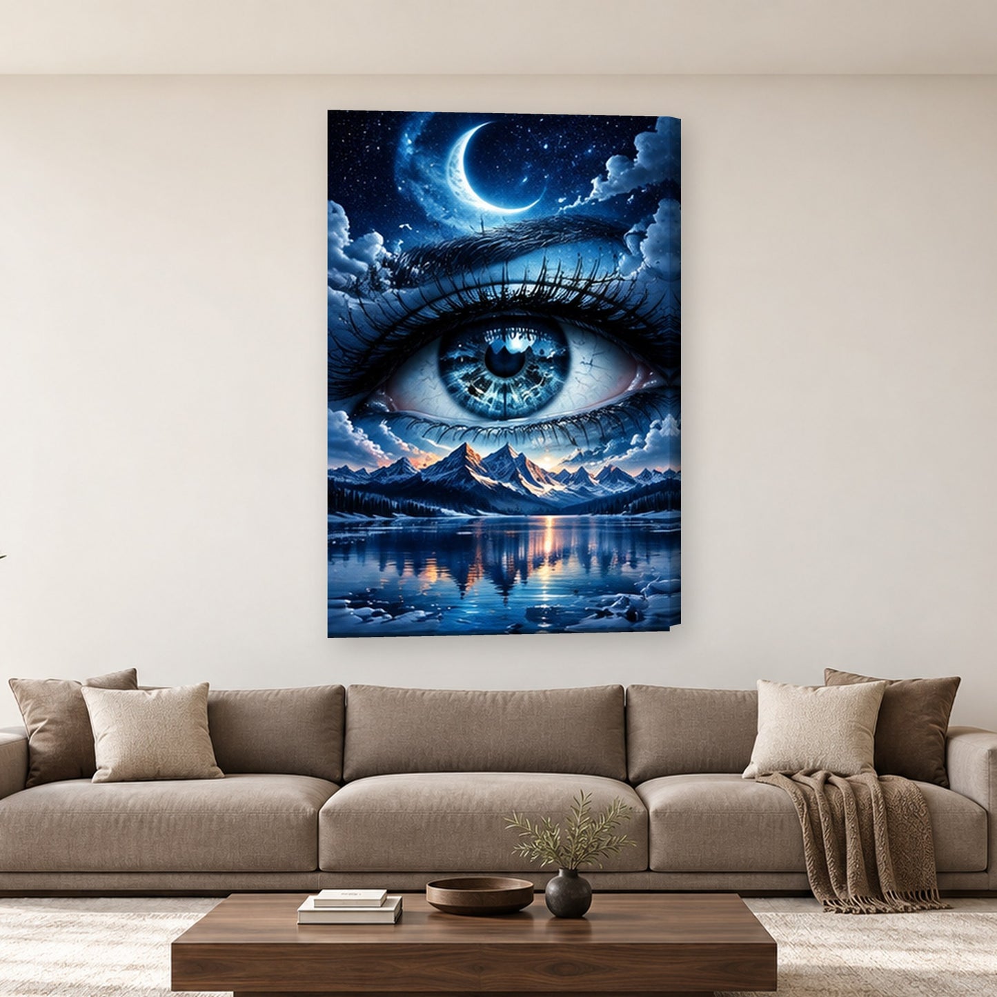 Tablou decorativ - Ochiul Iernii pe perete, in camera - Zibo.ro