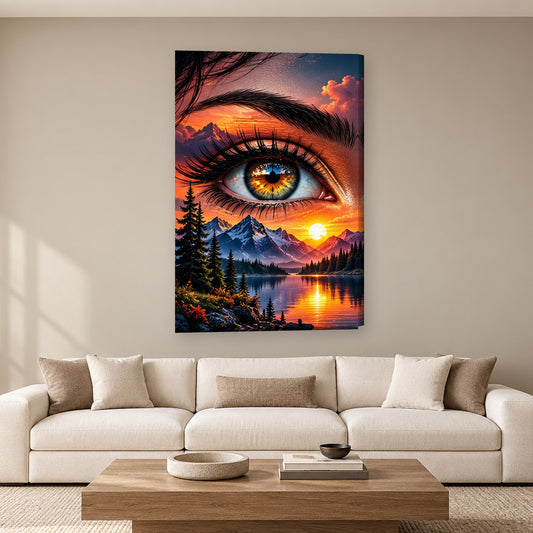 Tablou decorativ - Ochiul Lacului pe perete, in camera - Zibo.ro