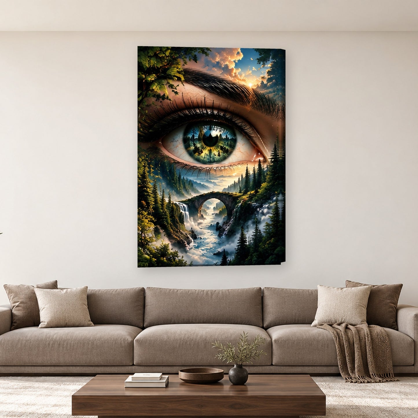Tablou decorativ - Ochiul Padurii pe perete, in camera - Zibo.ro