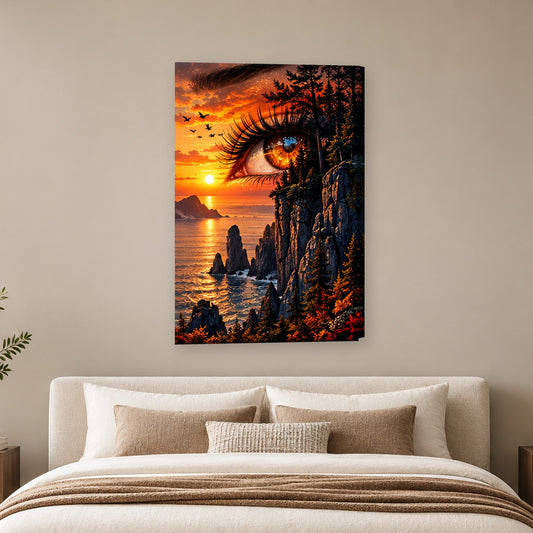 Tablou decorativ - Ochiul Pasarilor pe perete, in camera - Zibo.ro