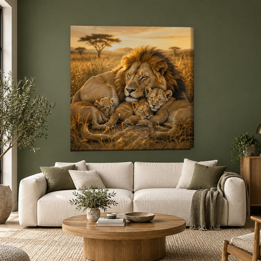 Tablou decorativ - Odihna Familiei pe perete, in camera - Zibo.ro