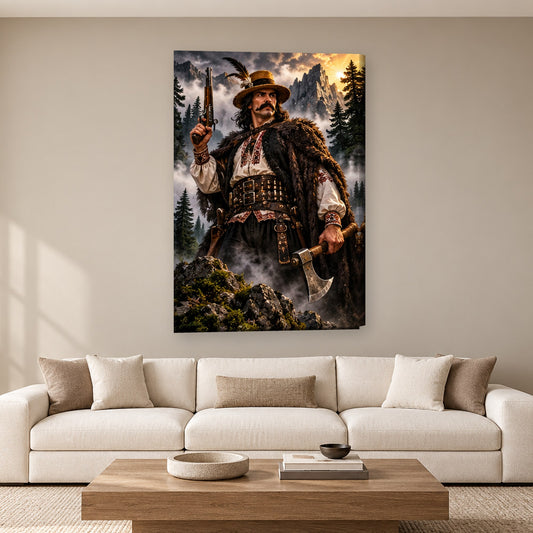 Tablou decorativ - Pintea Viteazul pe perete, in camera - Zibo.ro