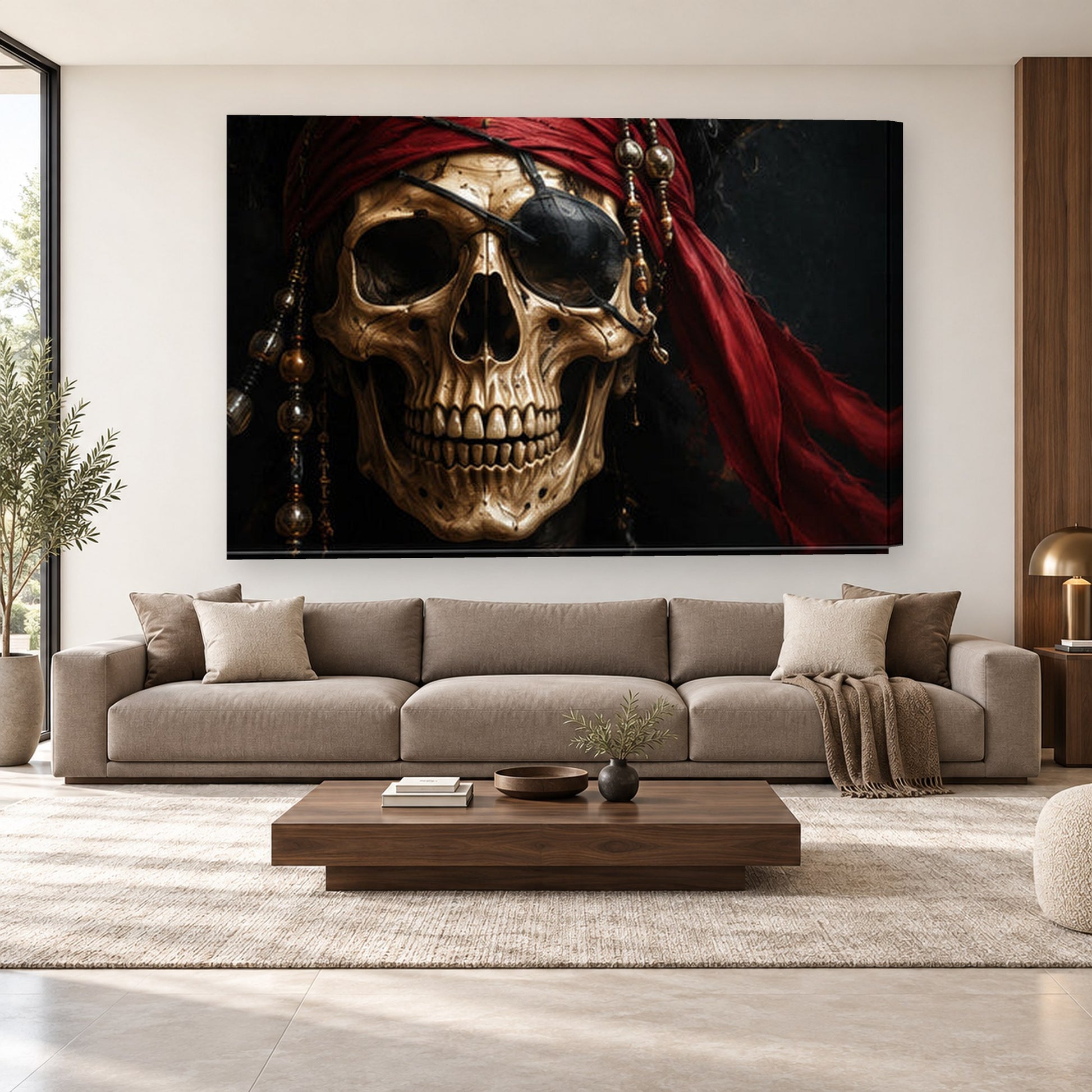 Tablou decorativ - Piratul cu Ochelar pe perete, in camera - Zibo.ro
