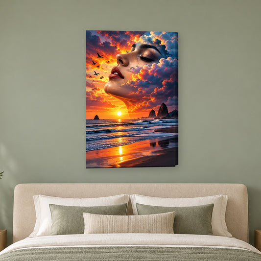 Tablou decorativ - Plaja din Vis pe perete, in camera - Zibo.ro
