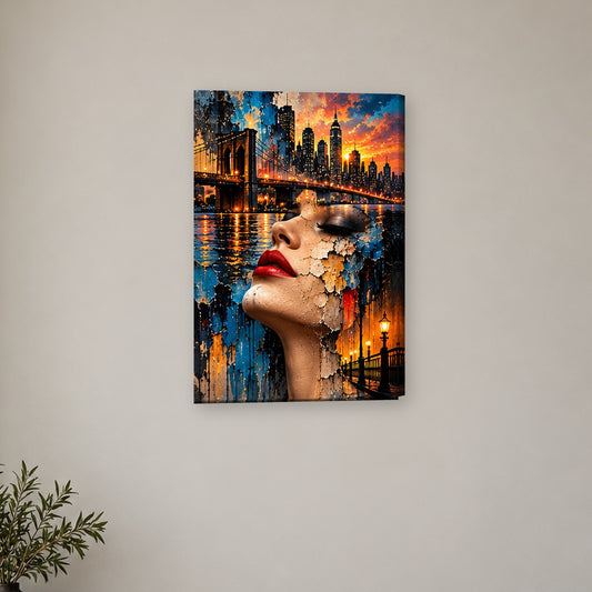 Tablou decorativ - Podul de Seara pe perete, in camera - Zibo.ro