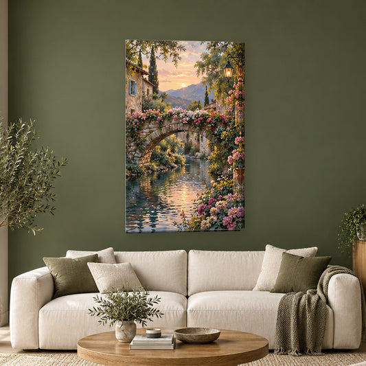 Tablou decorativ - Podul romantic pe perete, in camera - Zibo.ro