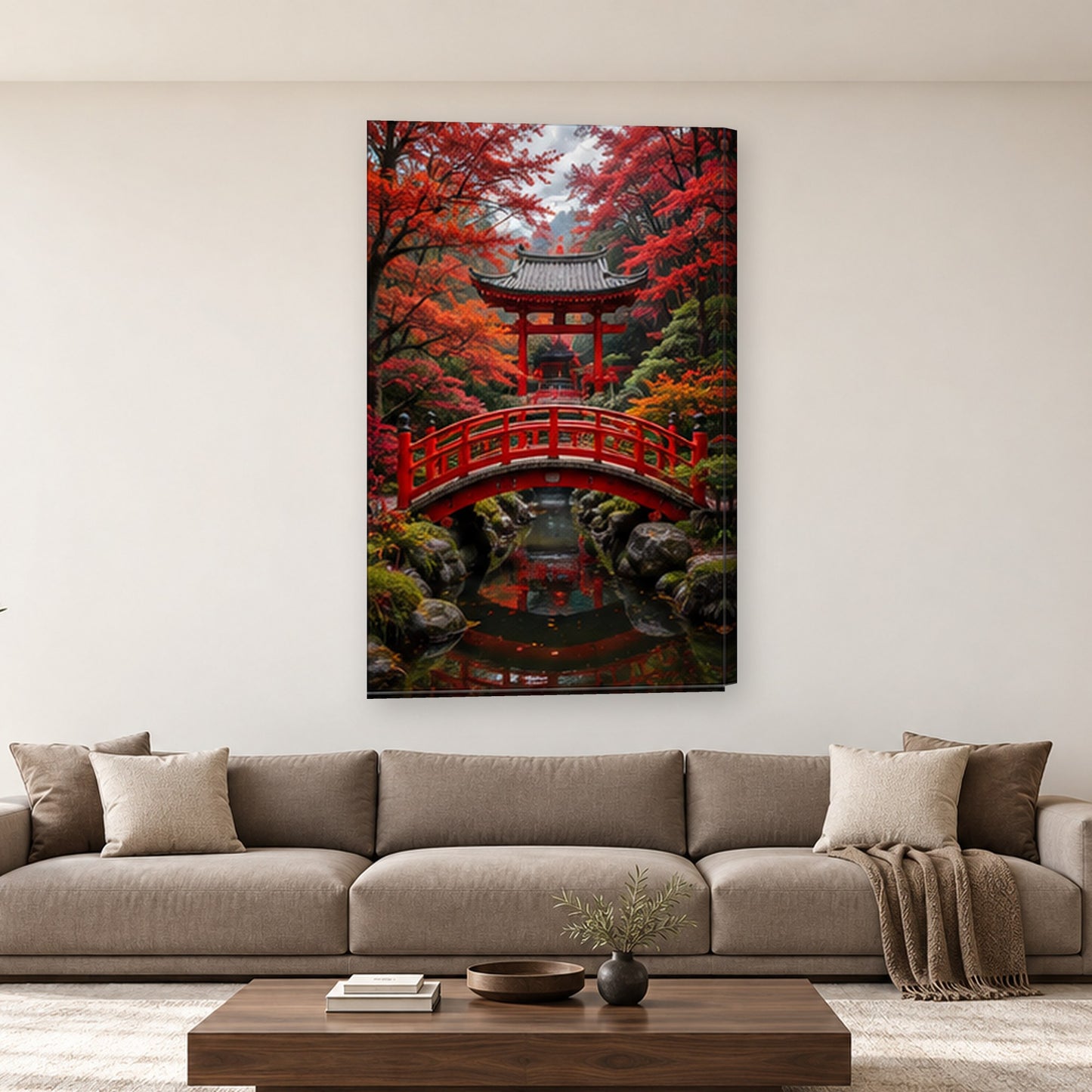 Tablou decorativ - Podul Rosu pe perete, in camera - Zibo.ro