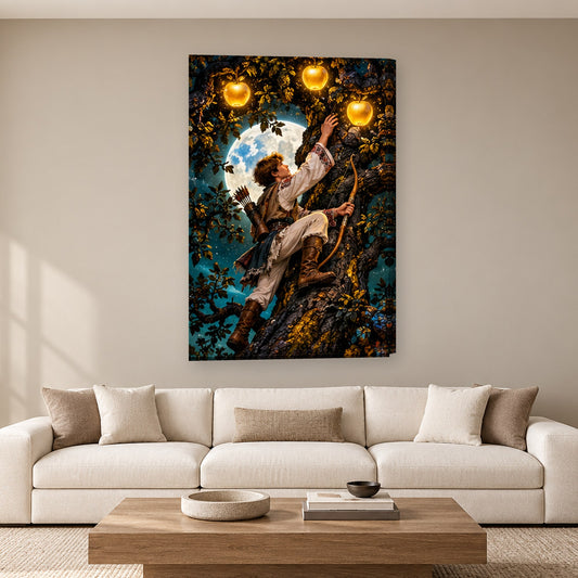 Tablou decorativ - Praslea cel Voinic pe perete, in camera - Zibo.ro
