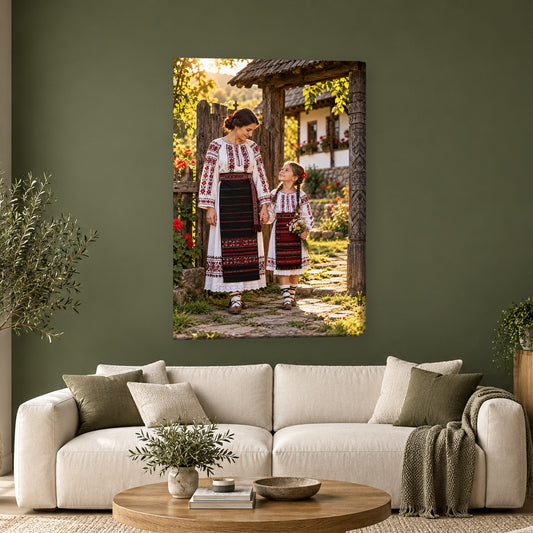 Tablou decorativ - Prin lanul de grau pe perete, in camera - Zibo.ro