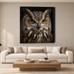 Tablou decorativ - Privirea bufnitei pe perete, in camera - Zibo.ro