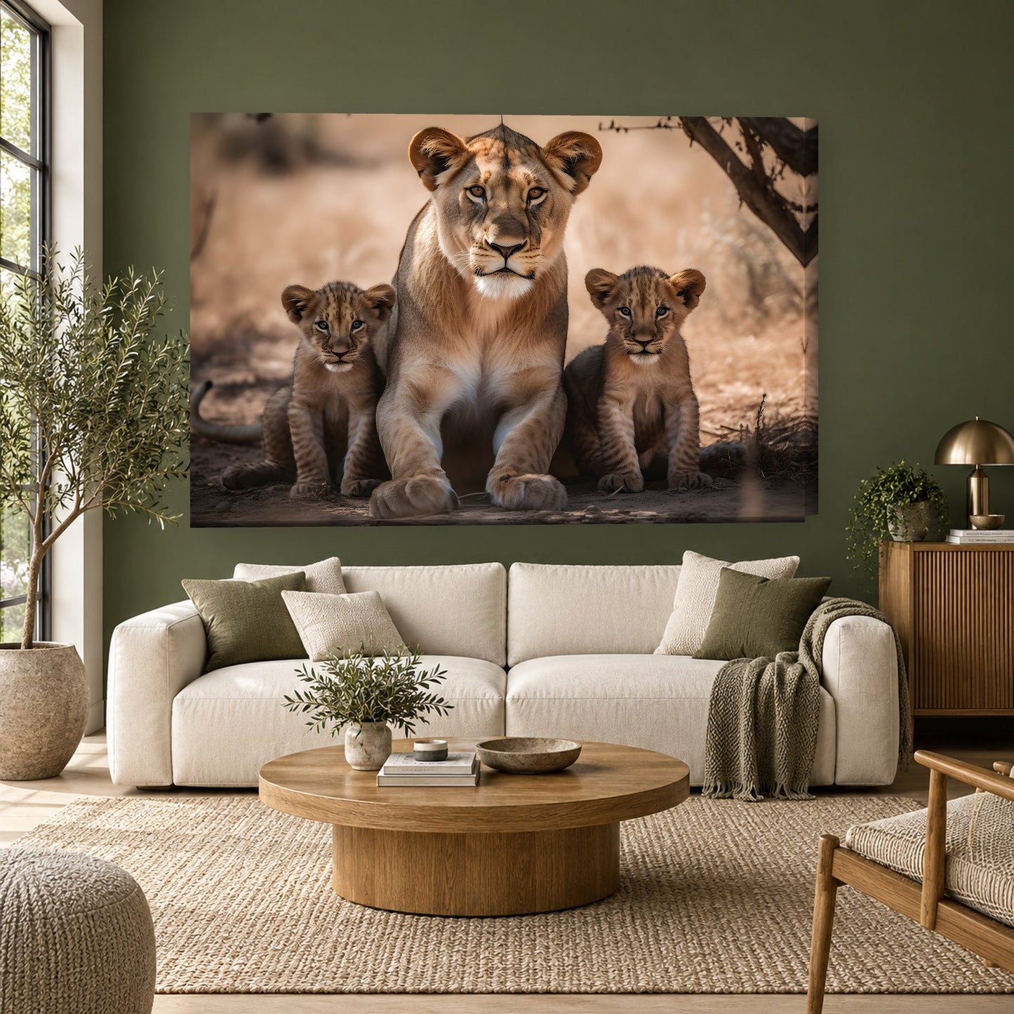Tablou decorativ - Priviri din Savana pe perete, in camera - Zibo.ro