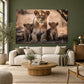 Tablou decorativ - Priviri din Savana pe perete, in camera - Zibo.ro
