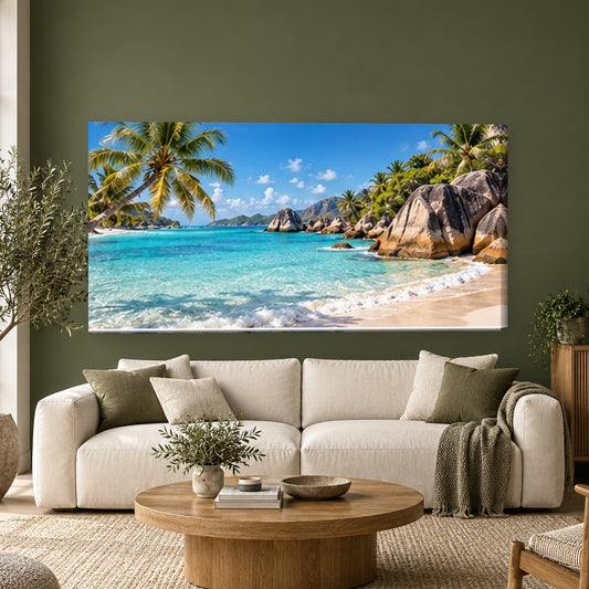 Tablou decorativ - Raiul tropical pe perete, in camera - Zibo.ro