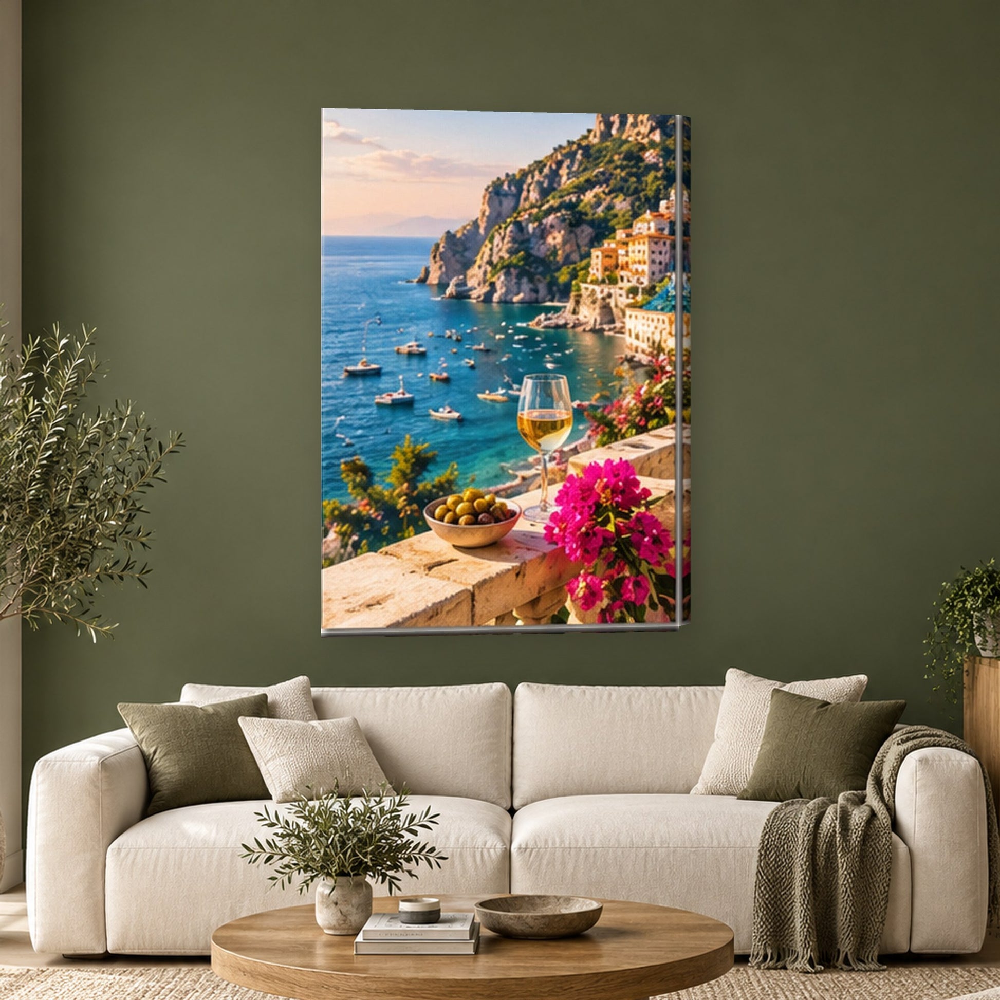 Tablou decorativ - Riviera italiana pe perete, in camera - Zibo.ro
