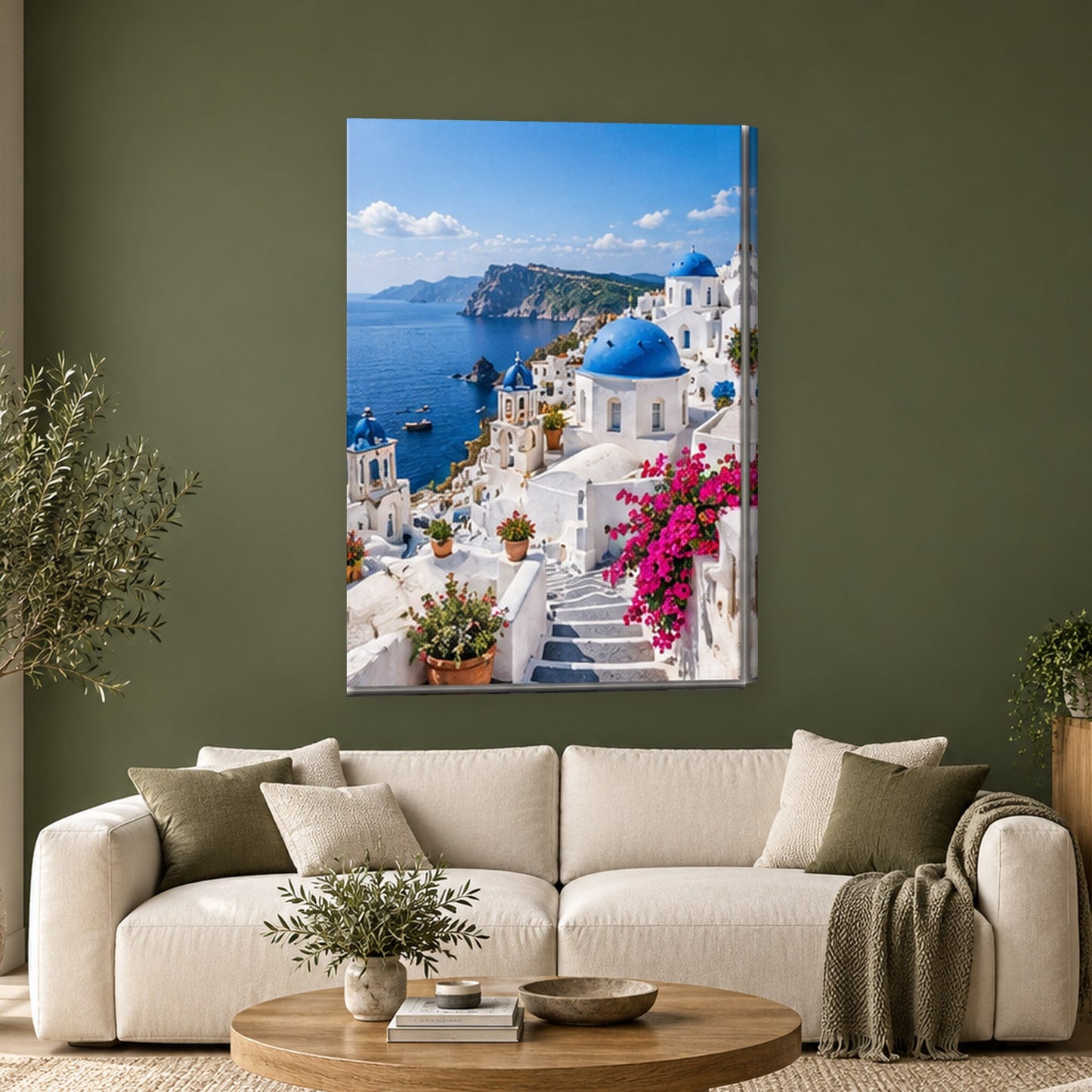 Tablou decorativ - Santorini, Albastru infinit pe perete, in camera - Zibo.ro