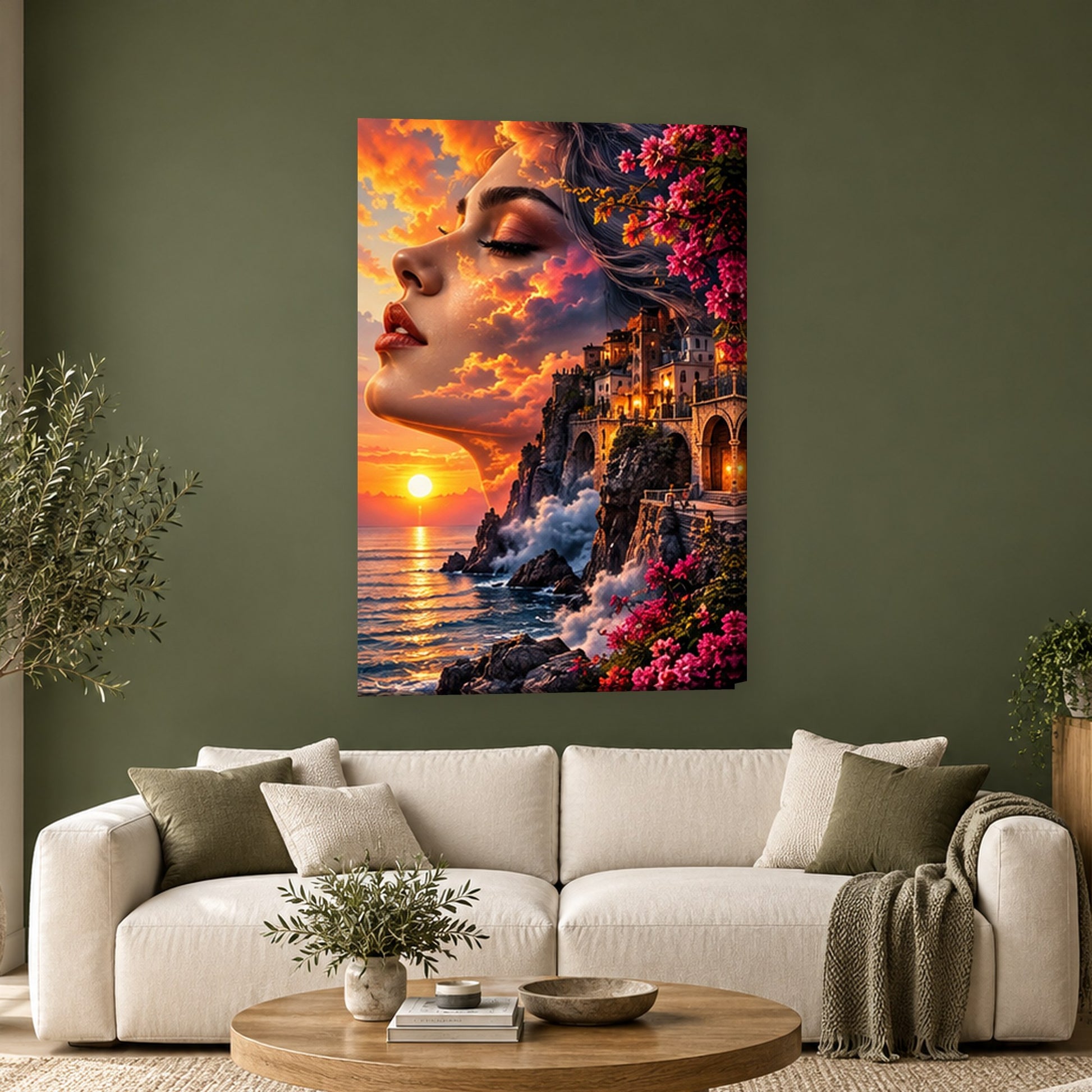 Tablou decorativ - Satul de pe Stanca pe perete, in camera - Zibo.ro