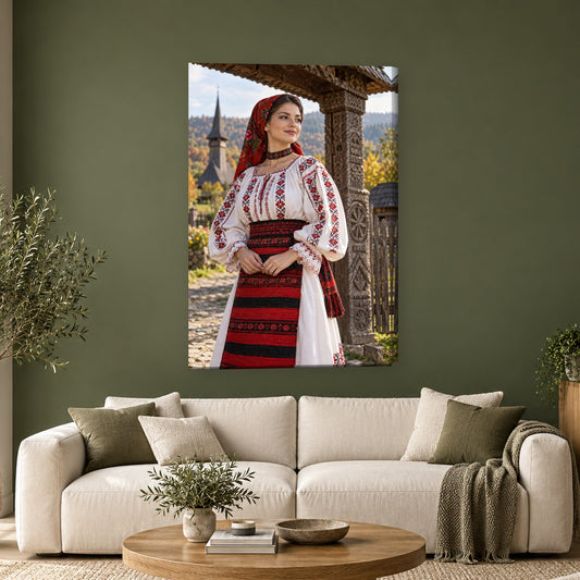 Tablou decorativ - Secerisul de aur pe perete, in camera - Zibo.ro