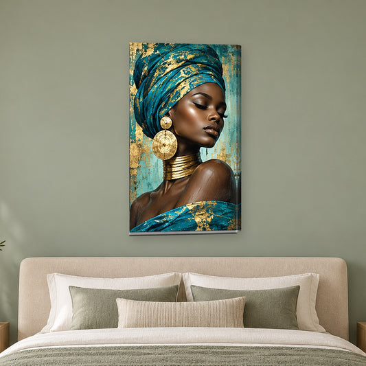 Tablou decorativ - Seninatate de aur pe perete, in camera - Zibo.ro