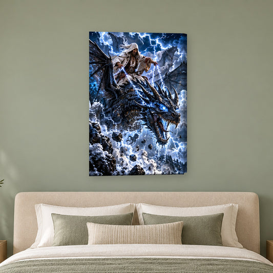 Tablou decorativ - Solomonarul pe Balaur pe perete, in camera - Zibo.ro