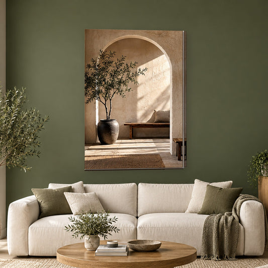 Tablou decorativ - Spatiu si lumina pe perete, in camera - Zibo.ro