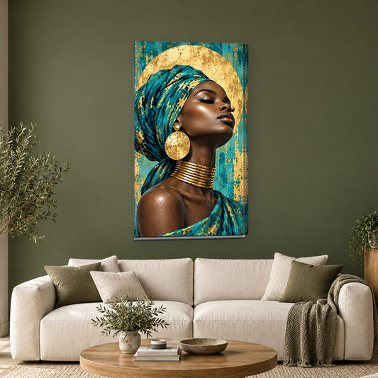 Tablou decorativ - Stralucire de bronz pe perete, in camera - Zibo.ro