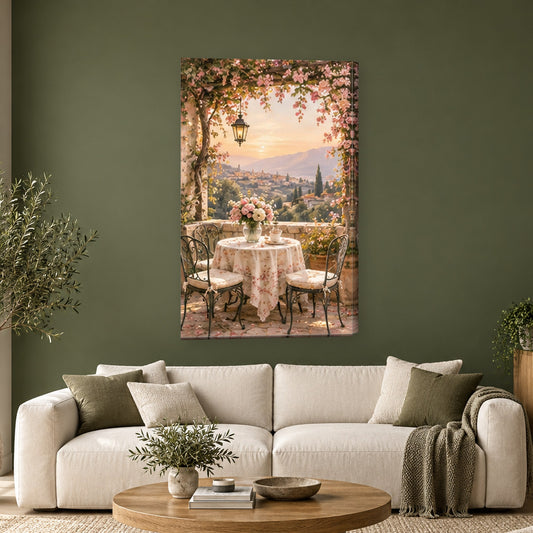 Tablou decorativ - Terasa pentru doi pe perete, in camera - Zibo.ro