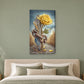 Tablou decorativ - Trandafirul galben si lantul pe perete, in camera - Zibo.ro