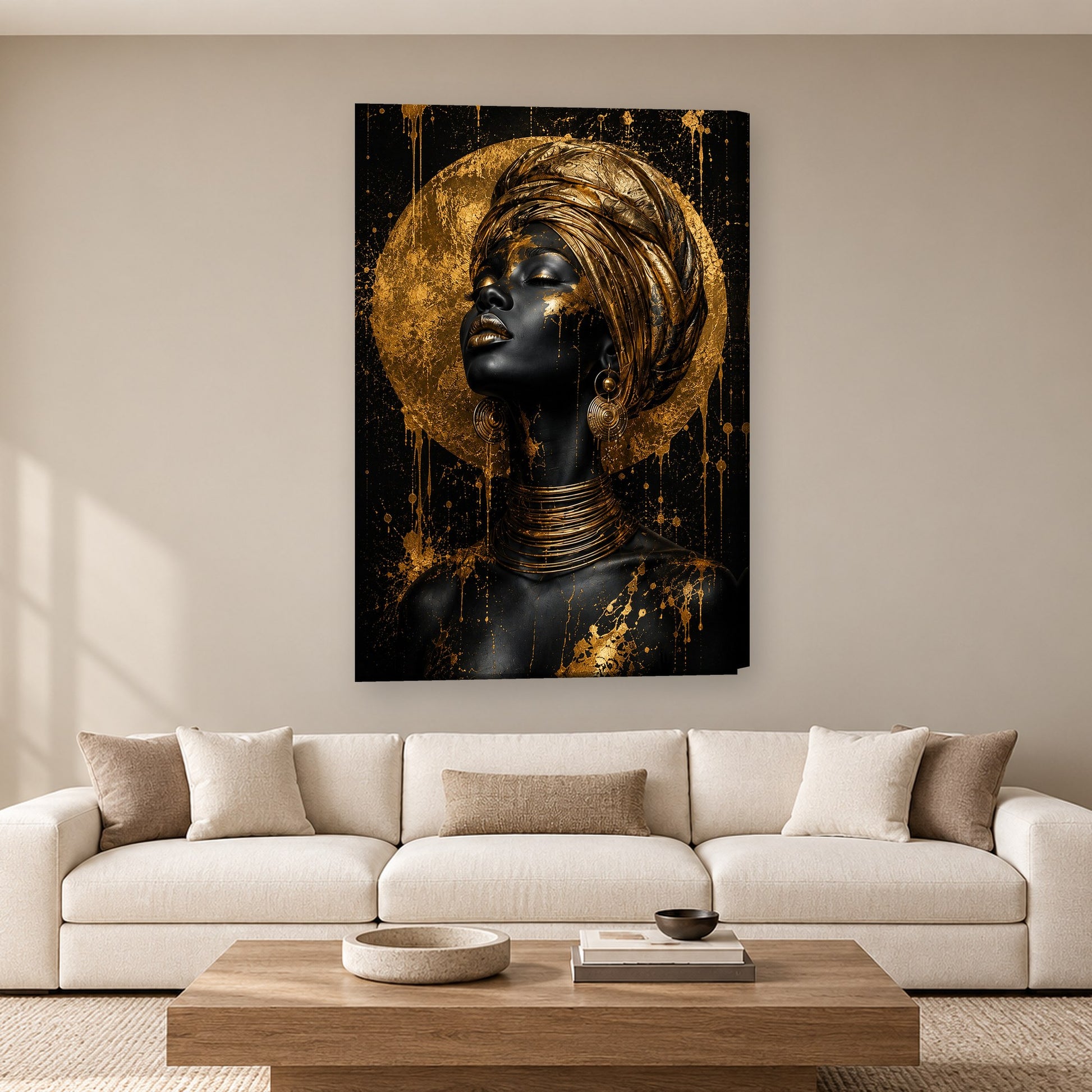 Tablou decorativ - Turbanul Soarelui pe perete, in camera - Zibo.ro