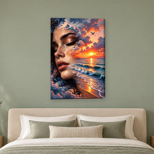 Tablou decorativ - Valul de la Tarm pe perete, in camera - Zibo.ro