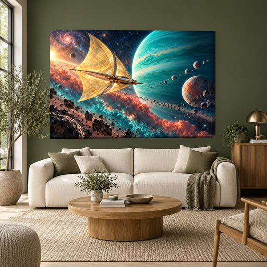 Tablou decorativ - Velierul Solar pe perete, in camera - Zibo.ro