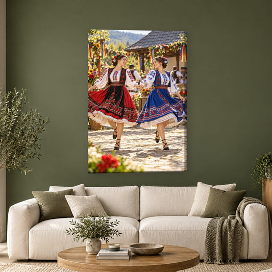 Tablou decorativ - Vioara satului pe perete, in camera - Zibo.ro