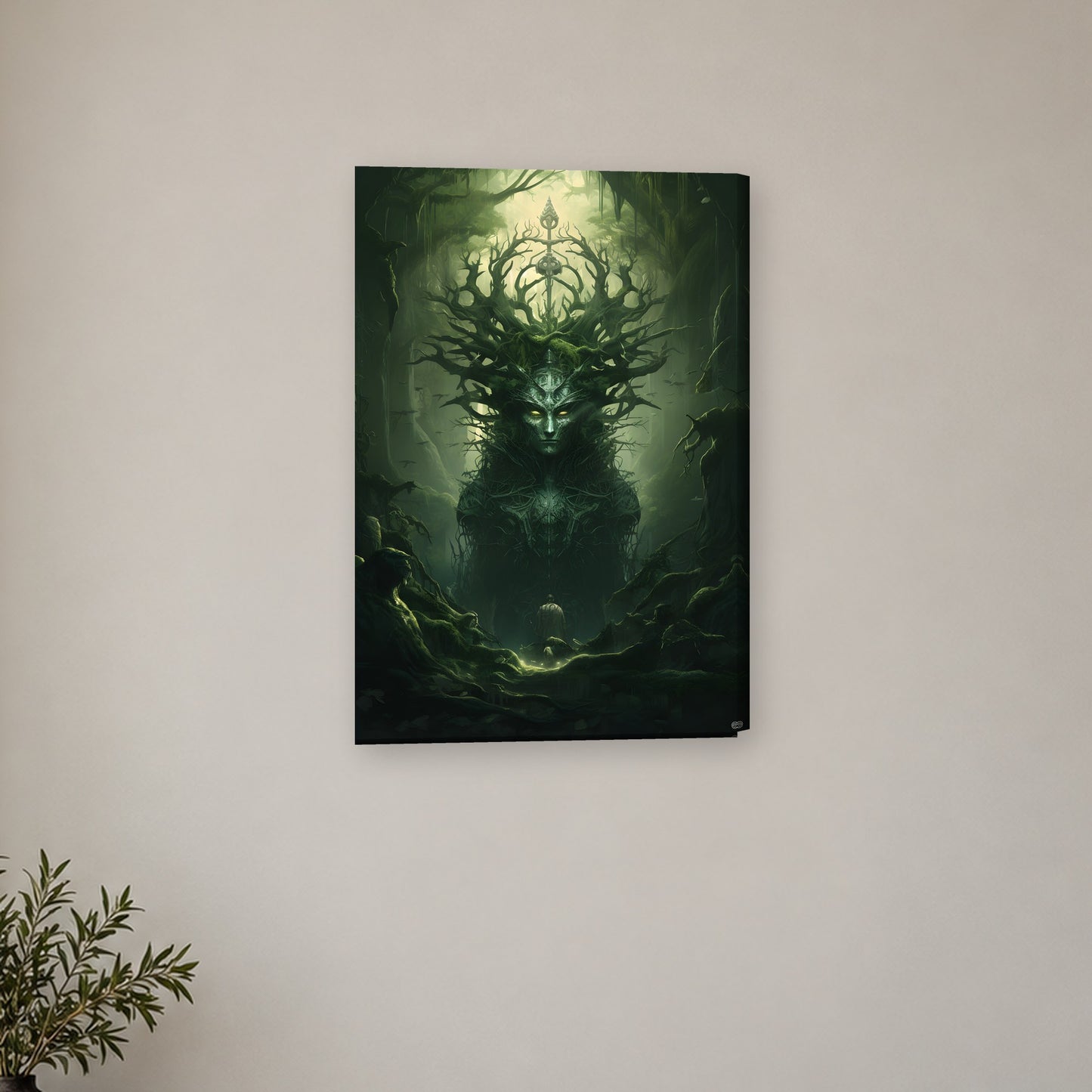 Tablou decorativ - Zeul padurii pe perete, in camera - Zibo.ro