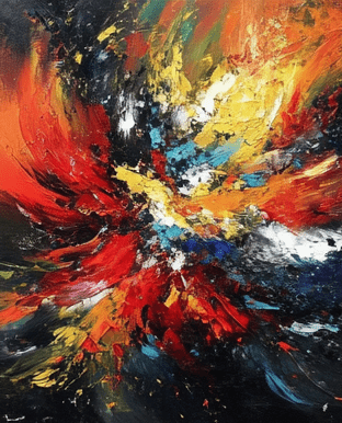 Tablou decorativ - Multicolor Abstract Superb