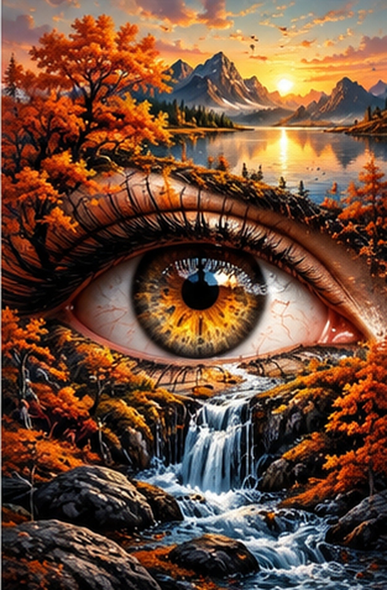 Tablou decorativ - Ochiul de Chihlimbar