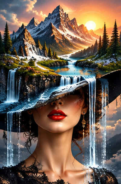 Tablou decorativ - Palaria cu Cascada
