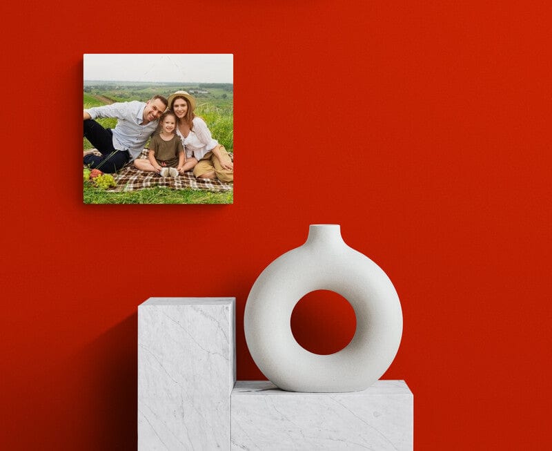 Tablou personalizabil cu poza ta, format patrat de dimensiune 35x35 cm