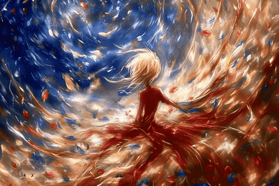 Tablou decorativ - Printesa Abstracta in Univers